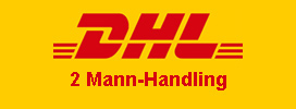 Versand mit DHL 2-Mann-Handling